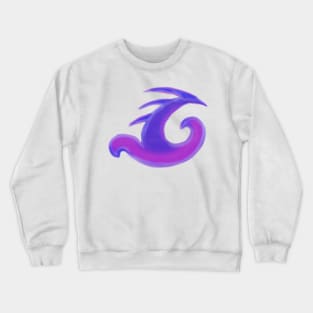 Purple spiky saves the day Crewneck Sweatshirt